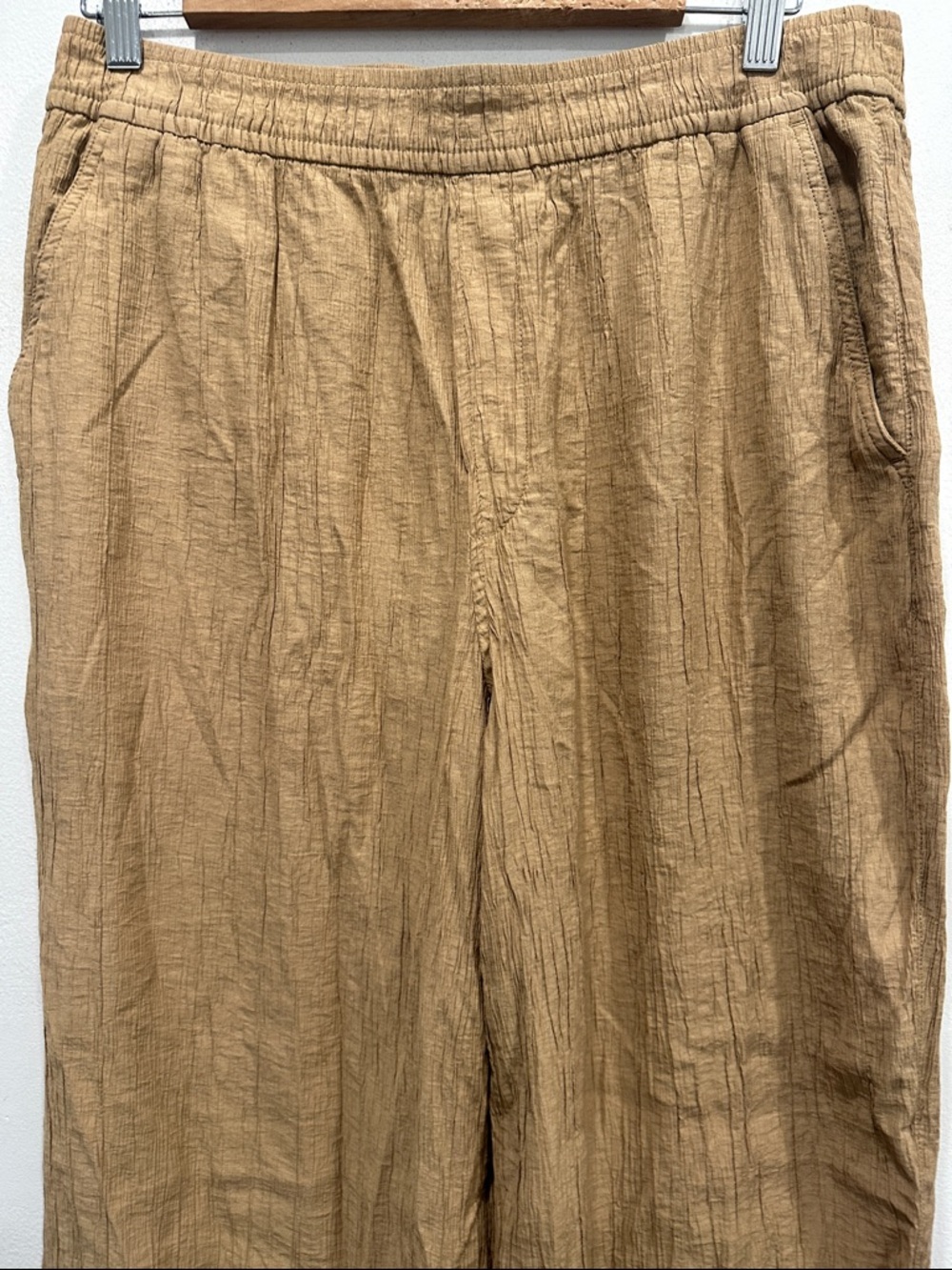 Madewell Crinkle Crepe Straight Peg Crop Pant large pockets cottage core coast - Picture 5 of 8